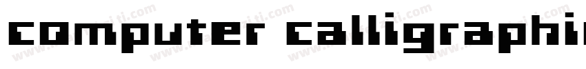 computer calligraphic字体转换